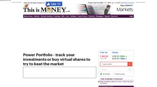 
                            5. Power Portfolio - track your investments | This is Money