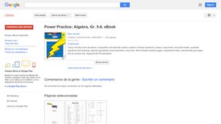 
                            10. Power Practice: Algebra, Gr. 5-8, eBook