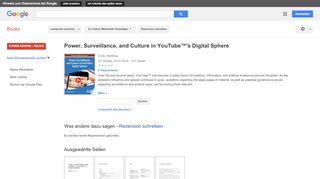
                            10. Power, Surveillance, and Culture in YouTube™'s Digital Sphere