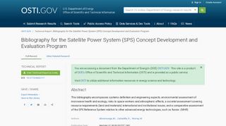 
                            7. Power System (SPS) - OSTI.gov