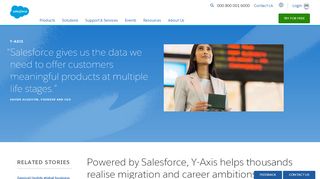 
                            10. Powered by Salesforce, Y-Axis helps thousands realise migration and ...