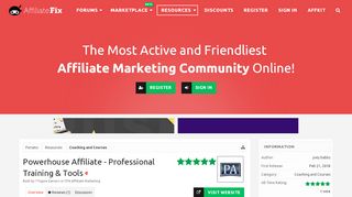 
                            11. Powerhouse Affiliate - Professional Training & Tools | Affiliate ...