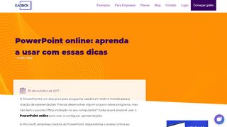 
                            9. PowerPoint online: aprenda a usar com essas dicas - Eadbox