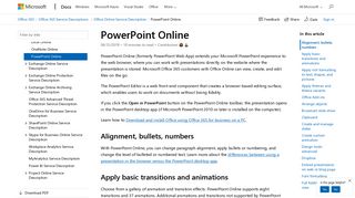 
                            4. PowerPoint Online | Microsoft Docs