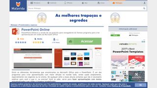 
                            9. PowerPoint Online (Português) - Grátis - Malavida