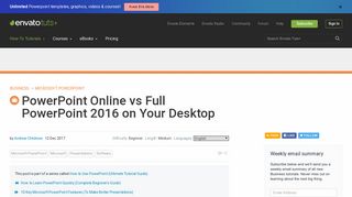 
                            12. PowerPoint Online vs Full PowerPoint 2016 on Your Desktop - Business