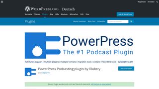 
                            2. PowerPress Podcasting plugin by Blubrry | WordPress.org