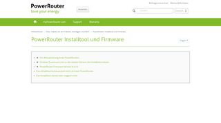 
                            4. PowerRouter Installtool und Firmware – Hilfezentrum