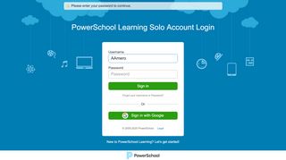 
                            3. PowerSchool Learning Solo Account Login