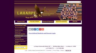 
                            13. PowerSchool Login - La Harpe Community District 347