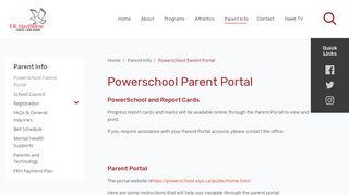 
                            11. Powerschool Parent Portal | F.R. Haythorne Junior High