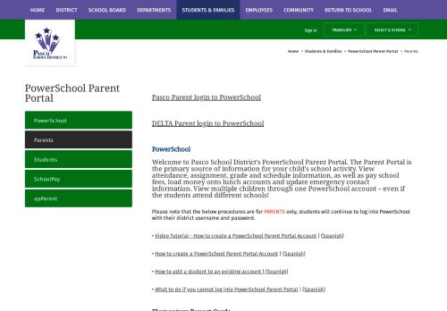 
                            4. PowerSchool Parent Portal / Parents