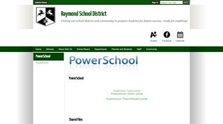 
                            7. PowerSchool / PowerSchool - Raymond School District