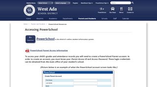 
                            7. PowerSchool Resources / Accessing PowerSchool - West Ada