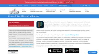 
                            5. PowerSchool/Portal de Padres | Hartford Public Schools