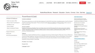 
                            11. PowerSearch (Gale) | The New York Public Library