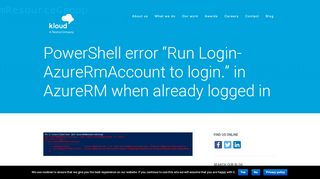 
                            11. PowerShell error “Run Login-AzureRmAccount to login.” in AzureRM ...