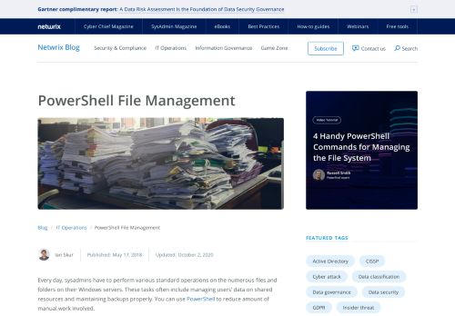 
                            11. PowerShell File Management - Netwrix Blog
