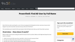 
                            10. PowerShell: Find AD User by Full Name | 9to5IT