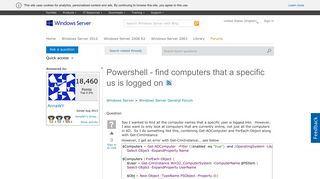 
                            6. Powershell - find computers that a specific us is logged on ...