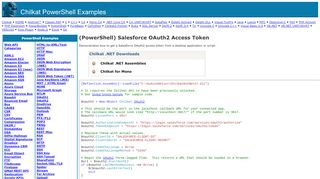 
                            9. PowerShell Salesforce OAuth2 Access Token - Chilkat Examples