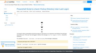 
                            9. Powershell Script to check if Active Directory User Last Logon ...