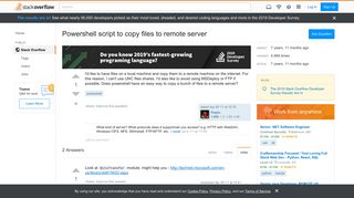 
                            7. Powershell script to copy files to remote server - Stack Overflow