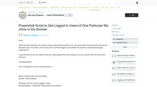 
                            12. Powershell Script to Get Logged In Users of One Particular Machine in ...