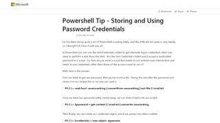 
                            10. Powershell Tip – Storing and Using Password Credentials – Rob ...