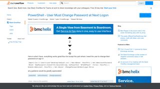 
                            6. PowerShell - User Must Change Password at Next Logon - Stack Overflow