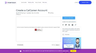 
                            12. PowToon - Create a CalCareer Account