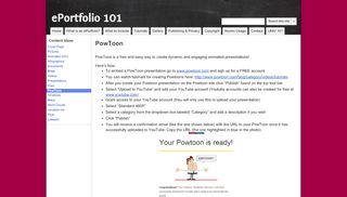 
                            13. PowToon - ePortfolio 101 - Google Sites
