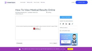 
                            10. Powtoon - How To View Medical Results Online