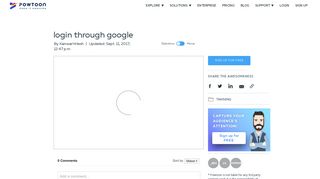 
                            5. Powtoon - login through google