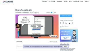 
                            6. Powtoon - login to google