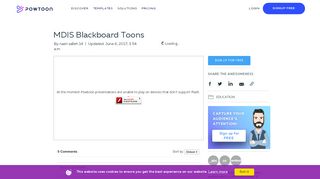 
                            10. Powtoon - MDIS Blackboard Toons