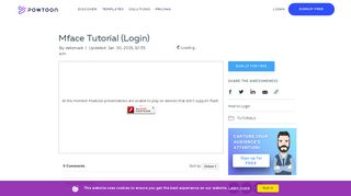 
                            13. Powtoon - Mface Tutorial (Login)