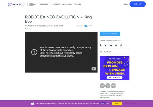 
                            6. PowToon - ROBOT EA NEO EVOLUTION - King Evo