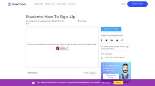 
                            10. Powtoon - Students: How To Sign-Up