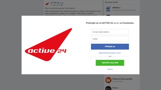 
                            9. Pozor na phishing kopírující náš webmail... - ACTIVE 24, sro - Facebook