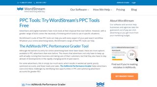 
                            1. PPC Tools: Try WordStream's PPC Tools Free | WordStream