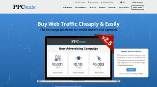 
                            7. PPCmate - Buy Website Traffic | Cheap Targeted Traffic