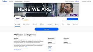 
                            3. PPD Careers and Employment | Indeed.com