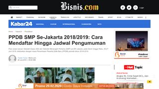 
                            10. PPDB SMP Se-Jakarta 2018/2019: Cara Mendaftar Hingga Jadwal ...