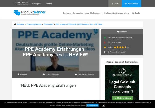 
                            5. ▷ PPE Academy Erfahrungen | Online Marketing Academy im Test