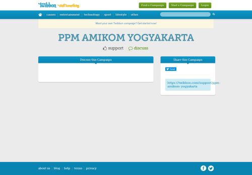 
                            11. PPM AMIKOM YOGYAKARTA - Discuss Campaign | Twibbon