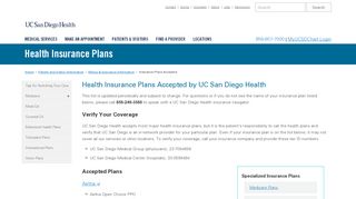 
                            9. PPO & EPO Plans Accepted at UC San Diego Health