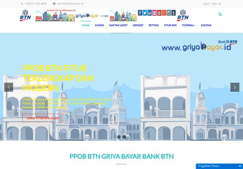 
                            4. PPOB BTN | Griya Bayar Bank BTN | FEE 2.250 | STRUK LOGO