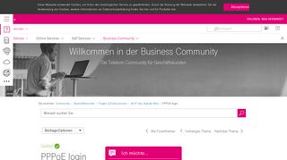 
                            2. PPPoE login - Telekom hilft Community