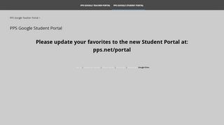 
                            4. PPS Google Student Portal - PPS Google Teacher Portal - Google Sites